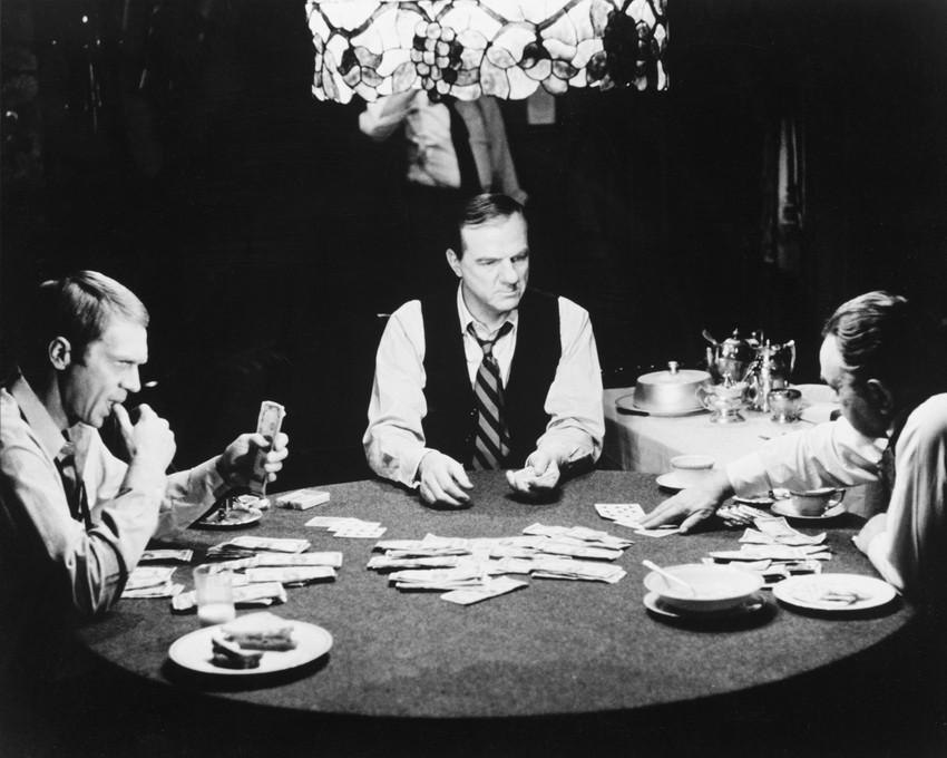 The Cincinnati Kid Steve Mcqueen Edward G Robinson Karl Malden Canvas Poker Game - $69.99