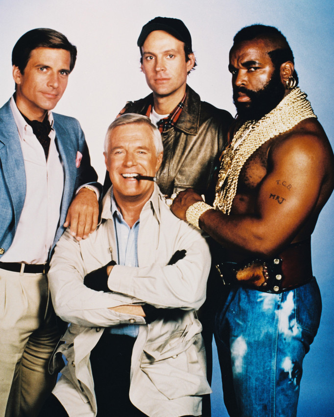The A-Team George Peppard Mr. T & Cast 16x20 Canvas Giclee - £55.05 GBP