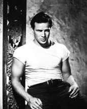 Marlon Brando White T Shirt Classic 16x20 Canvas Giclee - £54.84 GBP