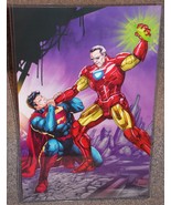 Stan Lee vs Superman Glossy Art Print 11 x 17 In Hard Plastic Sleeve - £19.65 GBP