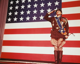 George C.Scott Patton 16x20 Canvas Giclee U.S. Flag - $69.99