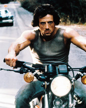 First Blood Sylvester Stallone 16x20 Canvas Giclee Motorbike - £54.46 GBP