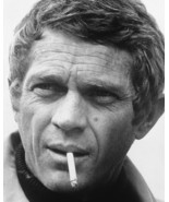 Steve Mcqueen Bullitt B&amp;W 16x20 Canvas Giclee Cigarette Mouth - £56.42 GBP