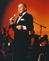 Frank Sinatra On Stage Singing Color 16x20 Canvas Giclee - $69.99