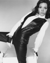 Diana Rigg The Avengers Leather 16x20 Canvas Giclee - £52.34 GBP