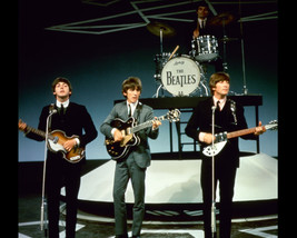 The Beatles Color Photo 16x20 Canvas Giclee On Stage Performing Iconic C... - £55.87 GBP