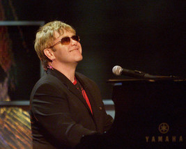 Elton John Color 16x20 Canvas Giclee At Piano In Concert - £55.81 GBP