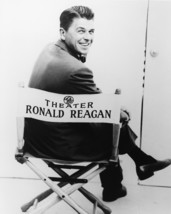Ronald Reagan In Director&#39;S Chair Rare 16x20 Canvas Giclee - £55.63 GBP