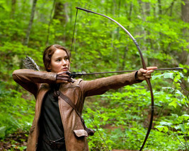Jennifer Lawrence The Hunger Games 16x20 Canvas Giclee Firing Bow And Arrow - £55.94 GBP