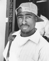 Tupac Shakur B&amp;W 16x20 Canvas Giclee 2Pac Baseball Cap Cool Rap Legend - £55.94 GBP