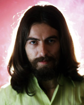 George Harrison 16x20 Canvas Iconic Portrait The Beatles Long Hair Smoke Rising - £55.05 GBP