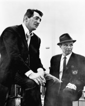 Dean Martin & Frank Sinatra Classic 1960'S Pose In Recording Studio Canvas - $69.99