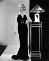 Bette Davis 16x20 Canvas Striking 1930&#39;S Fashion B/W Pose By Art Deco Lamp - £56.12 GBP