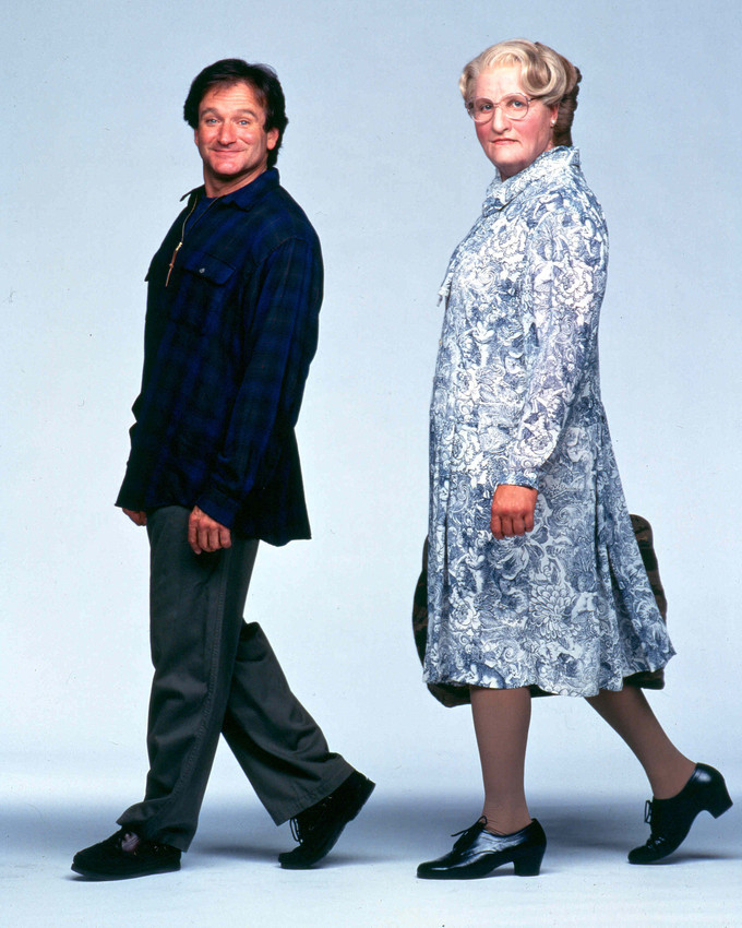 Robin Williams Mrs. Doubtfire 16x20 Canvas Giclee Dressed As Woman Classic - £52.57 GBP