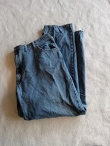 Wrangler Jeans Mens 44 X 32 Indigo 13MWZPW Cowboy Cut Denim Dark Wash We... - $14.01