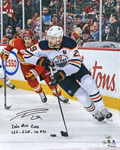Leon Draisaitl Signé Edmonton Oilers Édition Limitée 16x20 Photo Insc Fanatiques - £166.70 GBP