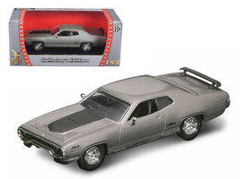 1971 Plymouth GTX 440 6 Pack Silver 1/43 Diecast Car Road Signature - $23.52