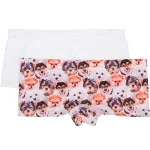 Primary image for Fruit Of The Loom Girls Seamless Boyshort Panties 2 Pack Puppies Size X-LARGE