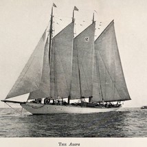 The Azara Yacht Sailboat King&#39;s Cup 1928 Race To Spain Nautical Print DWS2 - £15.72 GBP