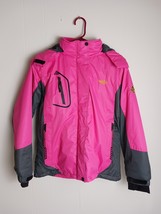 Women&#39;s Pink Wantdo Winter Jacket Full Zip Hooded Size S - $833.27 MXN