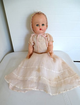 Vintage 1950&#39;s Effanbee 18&quot; Stuffed Vinyl Baby Doll w/ Original Clothes - £36.64 GBP