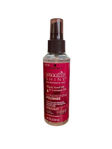 Primary image for 1- Schwarzkopf Smooth ‘N Shine Straight Conditioning Polisher Black Seed Oil 5oz