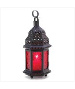 2 - Red Glass Moroccan Lanterns - $599.41 MXN