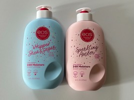 2 pc EOS Body Lotion Holiday Scents Sparkling Amber and Whipped Shea &amp; Sugar  - $49.44