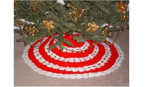 Crochet Chrismas Tree Skirt PATTERN in PDF FORMAT