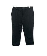 Eloquii Black Pants Cropped Career Casual Stretch Size 16R - $17.99
