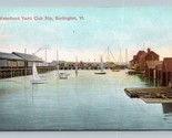 Yacht Club Slip Burlington Vermont VT 1919 DB Postcard P14 - $4.90