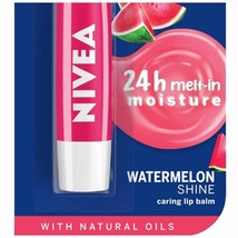 Nivea Watermelon Shine Lip Balm- 24h Moisture With Natural Oil, 4.8g (Pack of 1) - £8.56 GBP