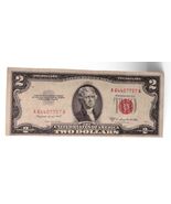 1953 $2 Two Dollar United States Note Red Seal Very Lightly Circulated - $34.64