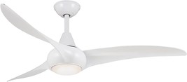 White 52" Light Wave Minka-Aire F844-Wh Ceiling Fan. - $467.96