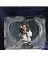 Beautiful Frosted Clear Glass Heavy Picture Frame - £28.30 GBP