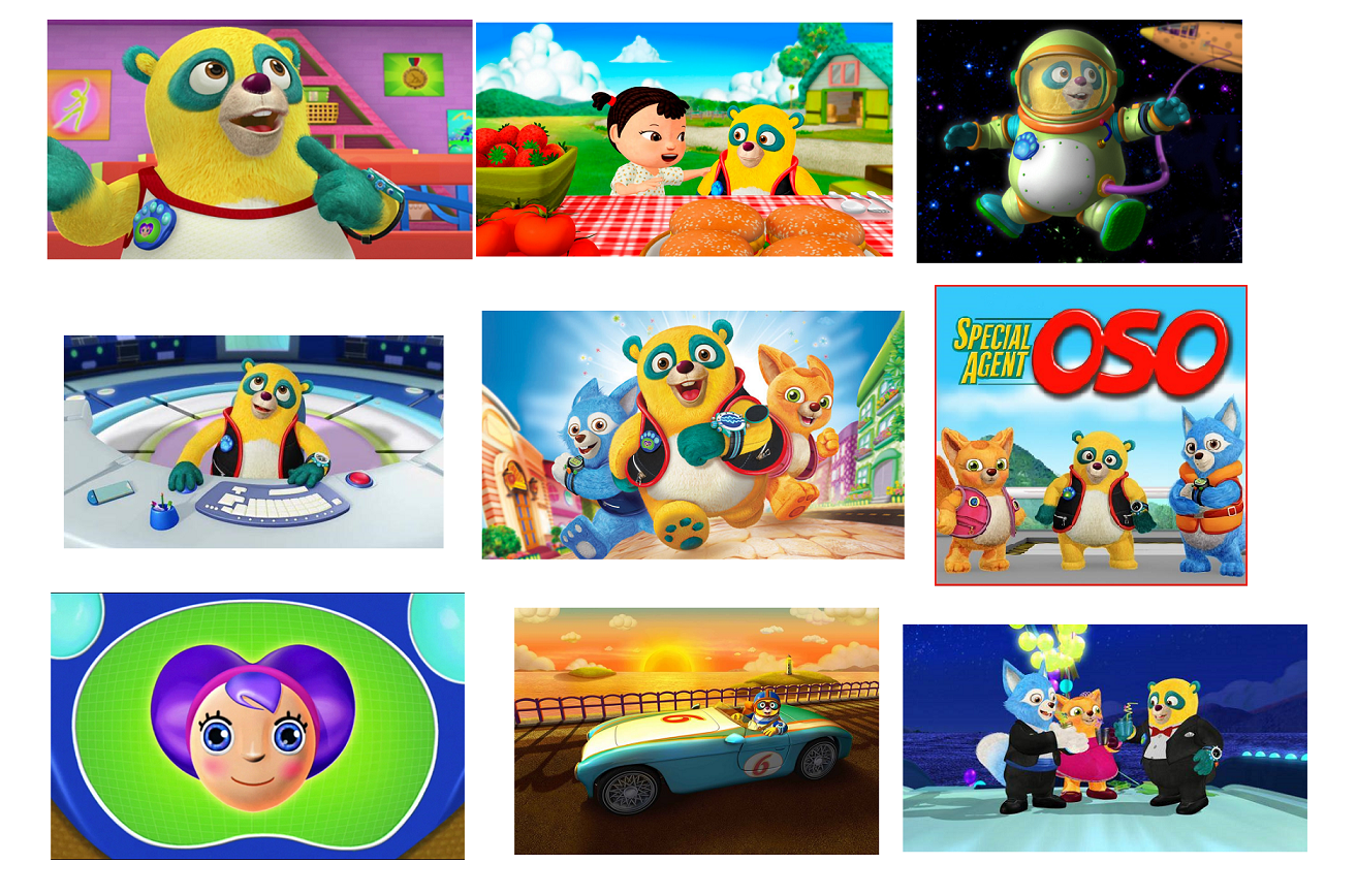 9 Special Agent Oso Stickers, Party Supplies, Decorations, Favors,Gifts,Birthday