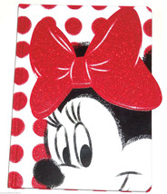 Disney Store Minnie Mouse Journal Diary Red Bow Polka Dots New - £32.03 GBP