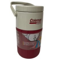 Coleman PolyLite 2 Liter Jug 5590 Handle And Spout Dark Red &amp; Putty Color New - £13.43 GBP