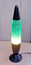 Pliable Art Motion Glitter Lava Light Lamp Model 502 Green 18&quot; Working! - £31.72 GBP