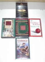 LOT of 5 Christmas Cassettes Tapes Mannheim Steamroller,Hallmark,Wonderful Life - £15.75 GBP