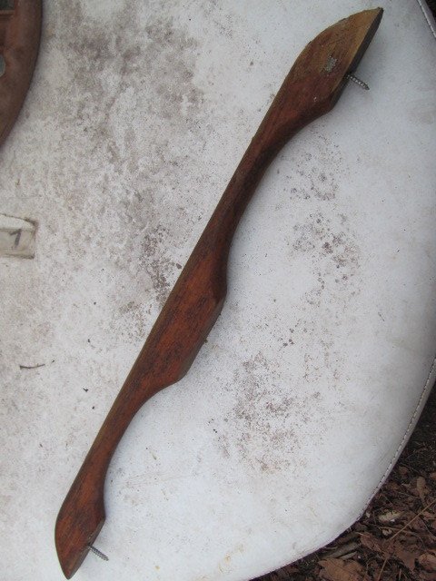 Teak Wood DASH HANDLE from 1980 Galaxy Boat - $39.00