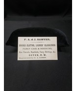 1860s Business Card F.A. &amp; J. Sawyer, Dover New Hampshire Clothing Manuf... - $18.52