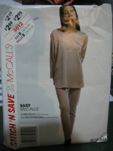 Vintage McCall&#39;s Stitch&#39;n Save #5012 Misses Top &amp; Pants Pattern - Size 1... - $8.16