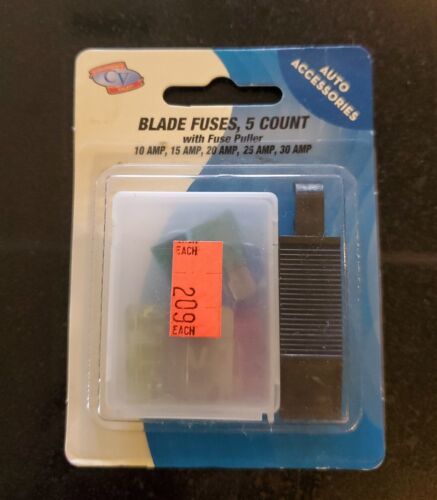 2 Packs Vintage Car / Auto Electric Fuses 5 ea. 10 Total Automotive from... - $8.56