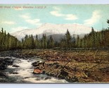 Mount Hood Da Valley Oregon O 1911 DB Cartolina J17 - $5.07
