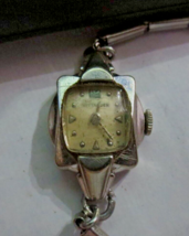 Vtg Ladies Wittnauer Wrist Watch 10K Gold Fill Cal 6W7 17 Jewel Cocktail Working - $41.91