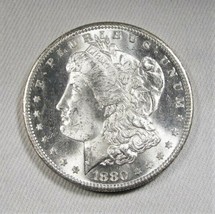 1880-S Silver Morgan Dollar GEM UNC AL674 - £154.56 GBP