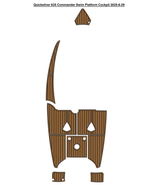 Quicksilver 635 Commander Swim Platform Cockpit Boat EVA Mat Teak Deck F... - $699.00