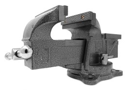 WEN BV455 5-Inch Heavy Duty Cast Iron Bench Vise with Swivel Base - £109.76 GBP