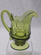 Vintage FOSTORIA 6&quot; Mini Pitcher Creamer ARGUS GREEN Stem 2770 - Circa 1... - $204.77 MXN
